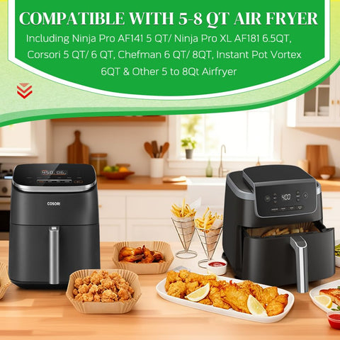 BYKITCHEN basket liner keeps crusts off and makes post-cook cleanup easier