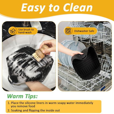BYKITCHEN liner is dishwasher safe for quick cleanup.