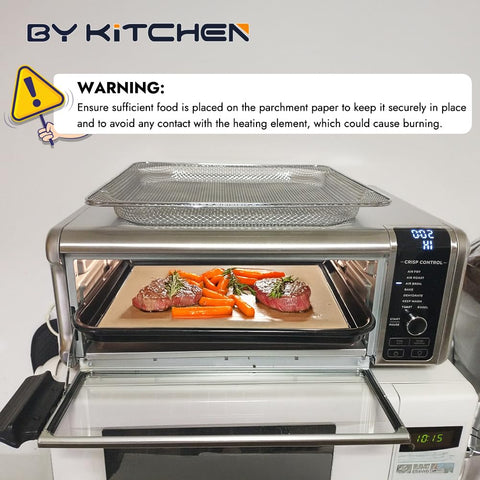 BYKITCHEN easy-cleanup parchment 12in saves time cleaning.