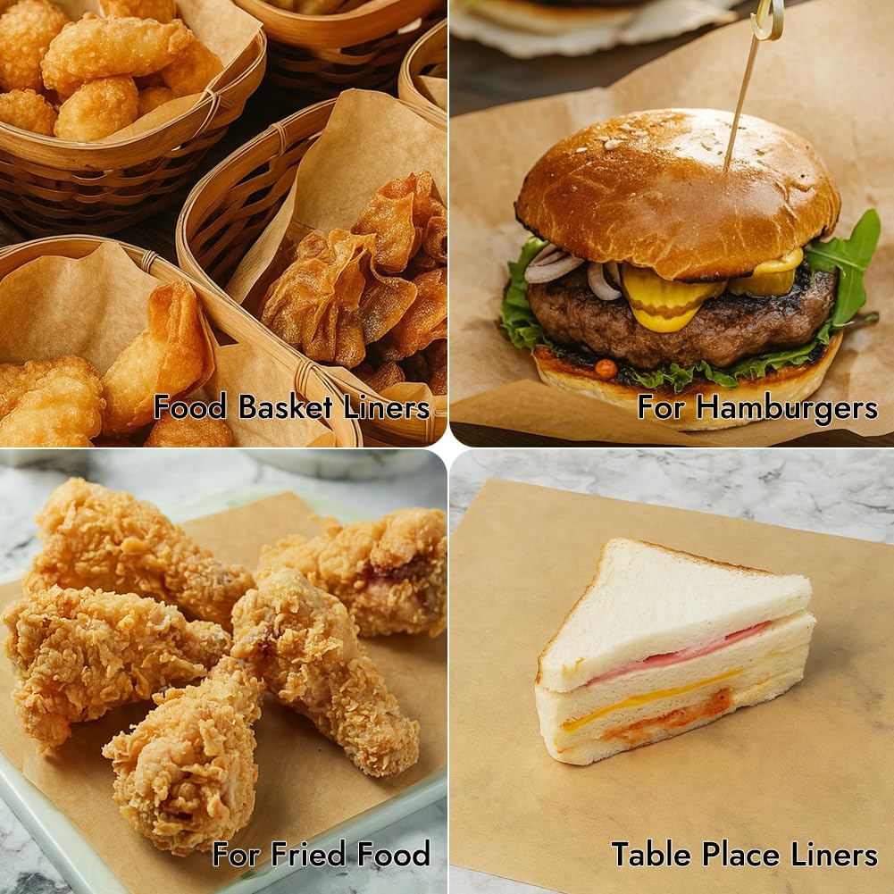 BYKITCHEN food-basket-liners 12in prevent grease from reaching surfaces.