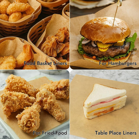 BYKITCHEN food-basket-liners 12in prevent grease from reaching surfaces.