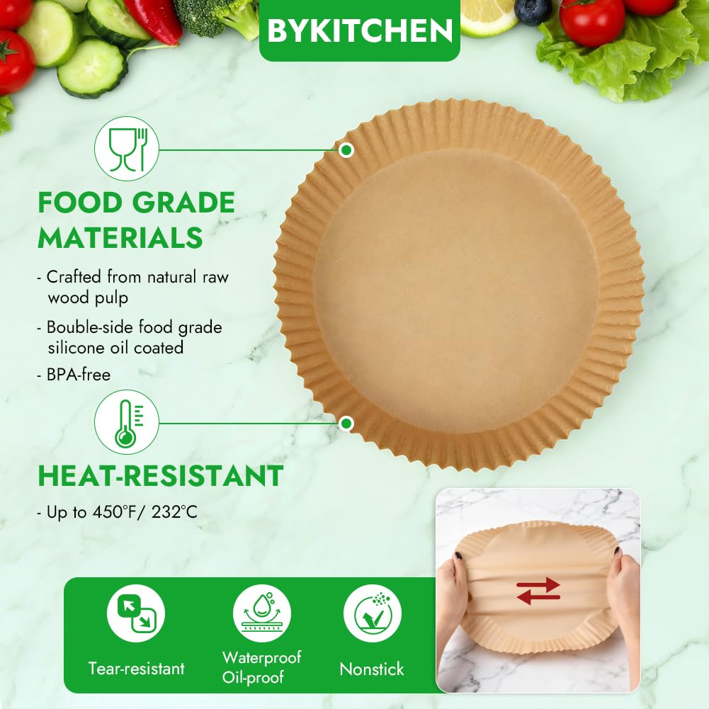 BYKITCHEN heatproof parchment paper withstands up to 450°F