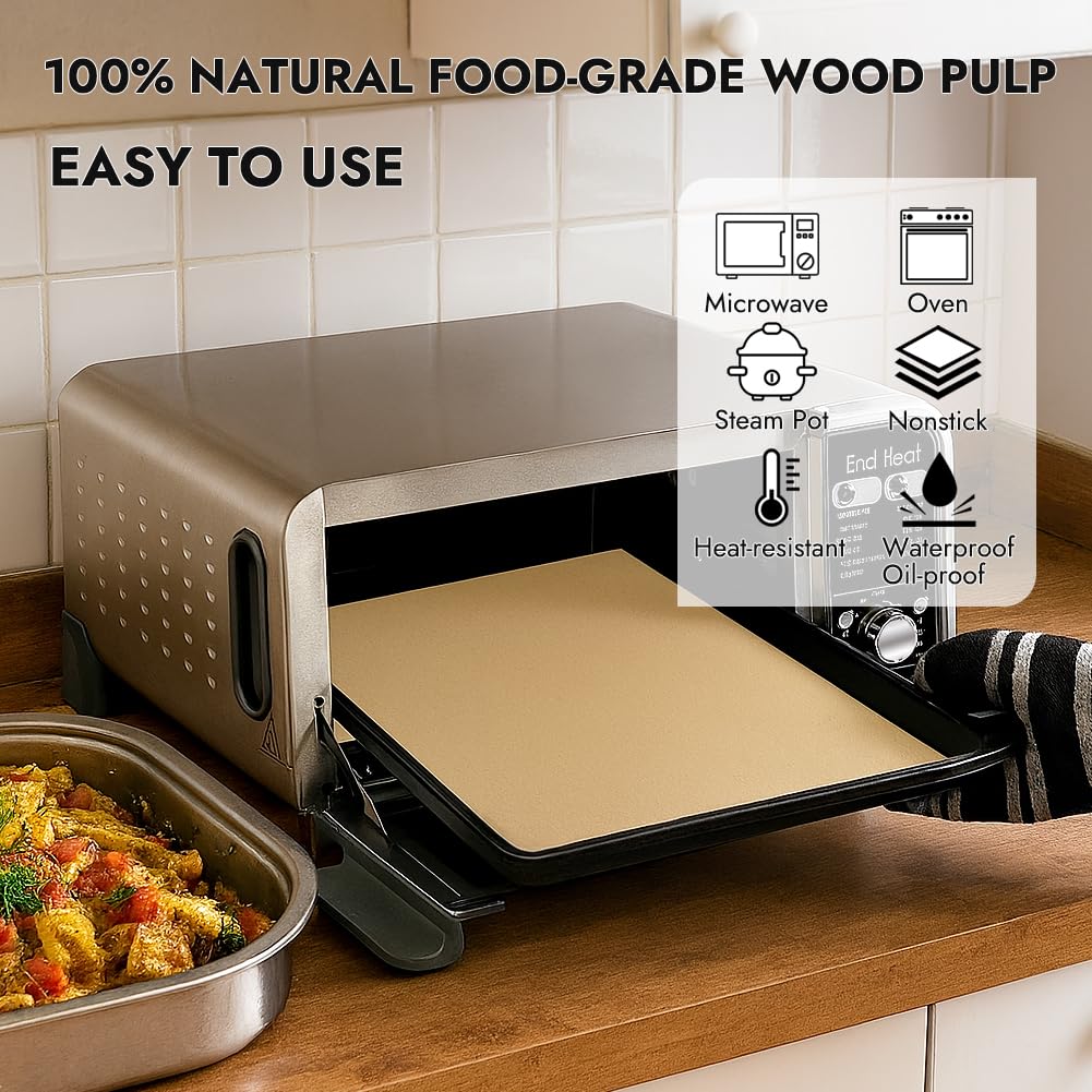 BYKITCHEN non-stick greaseproof-paper 12in reduces sticking and mess.