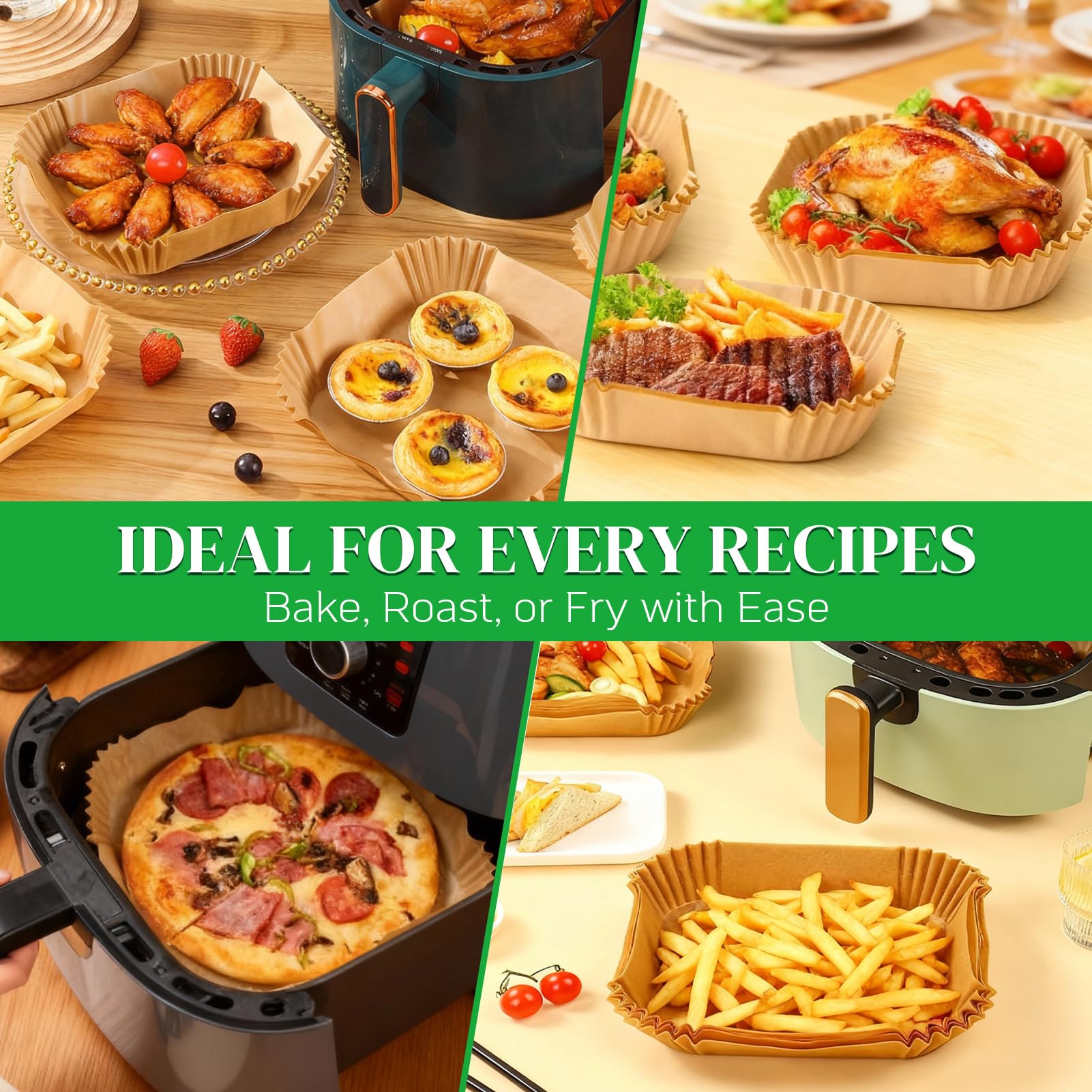 BYKITCHEN versatile liners work in ovens, microwaves, and steamers too