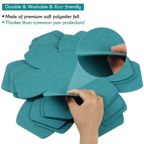 BYKITCHEN pot protectors save space and protect surfaces in tight kitchens.
