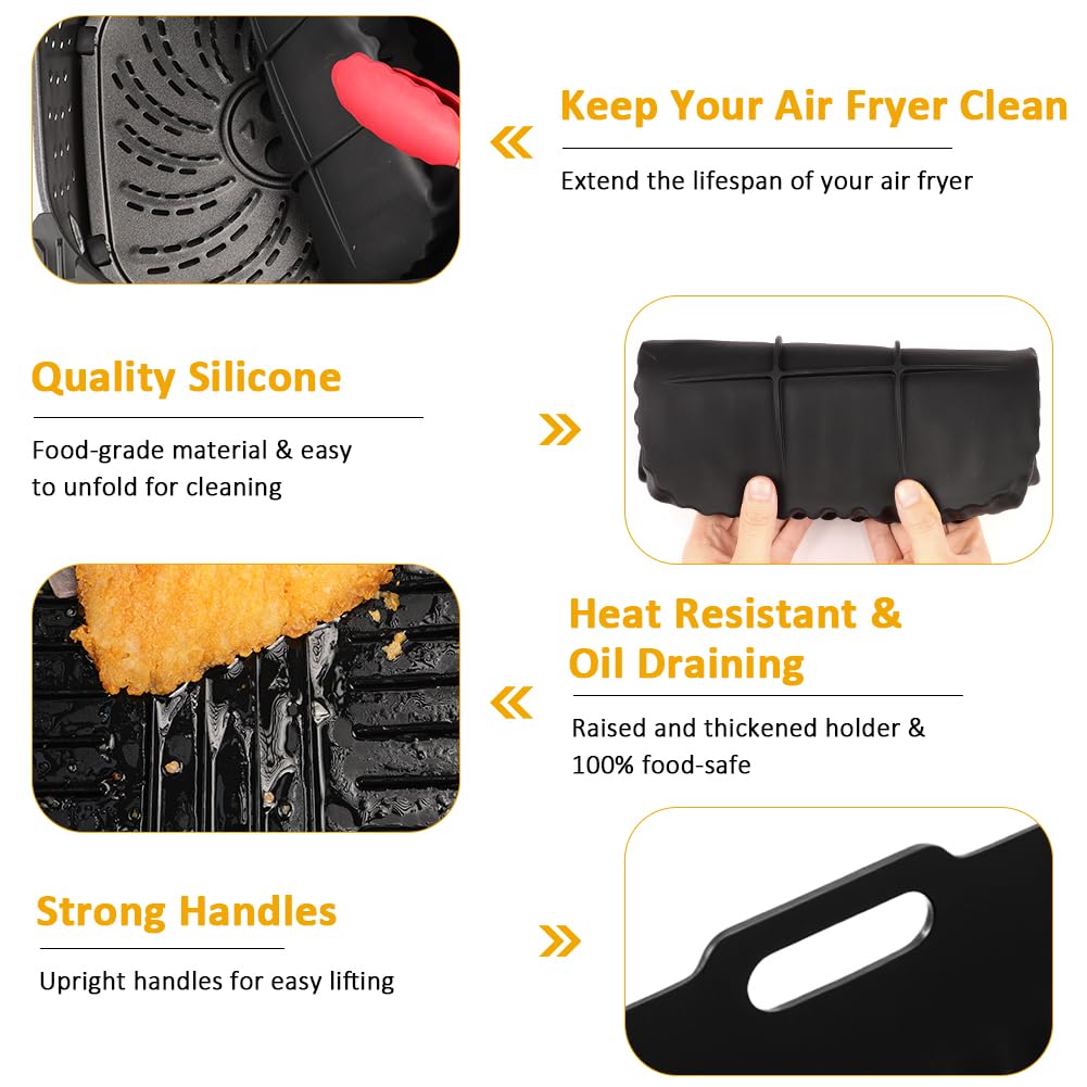 BYKITCHEN silicone liner withstands up to 450F for daily kitchen use.