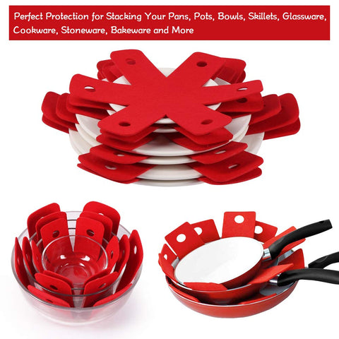 BYKITCHEN stack protector pad keeps cabinets organized and prevents contact