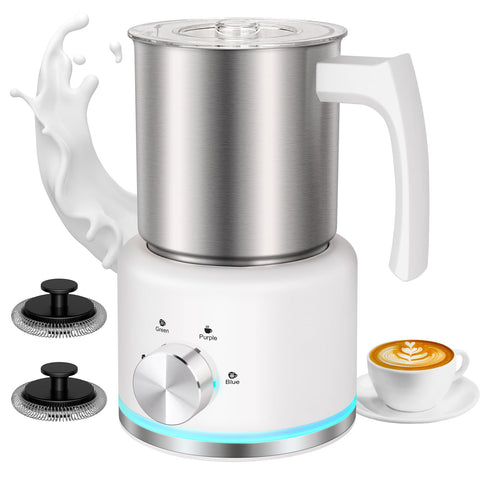 ByNaRIX Milk Frother shows 169oz capacity for large batches