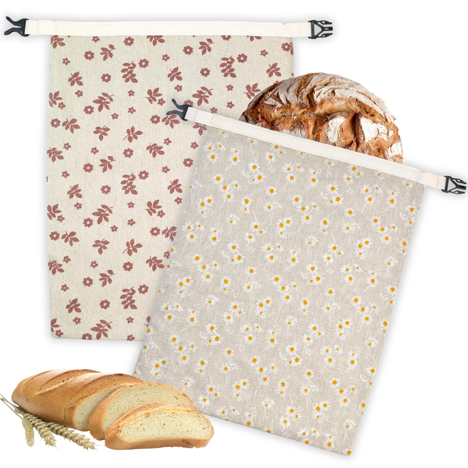BYTTME beeswax bread bag large 13x17 with airtight seal keeps loaves fresh.