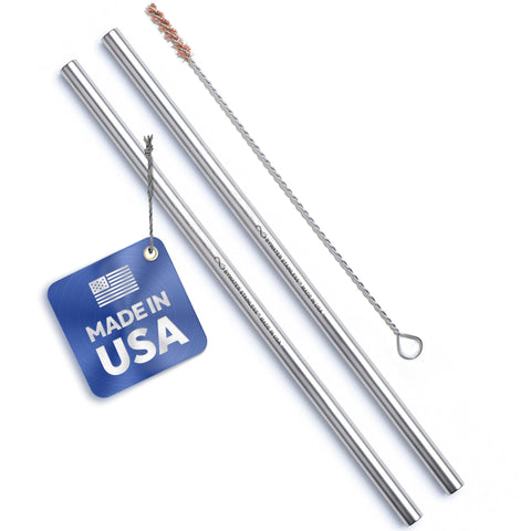 Bywater Stainless 10.5-inch straw set in USA-manufactured design for durable daily use