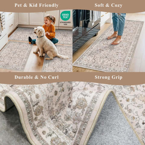 BYYVOO compact rug fits small spaces like sinks and doors for extra warmth.