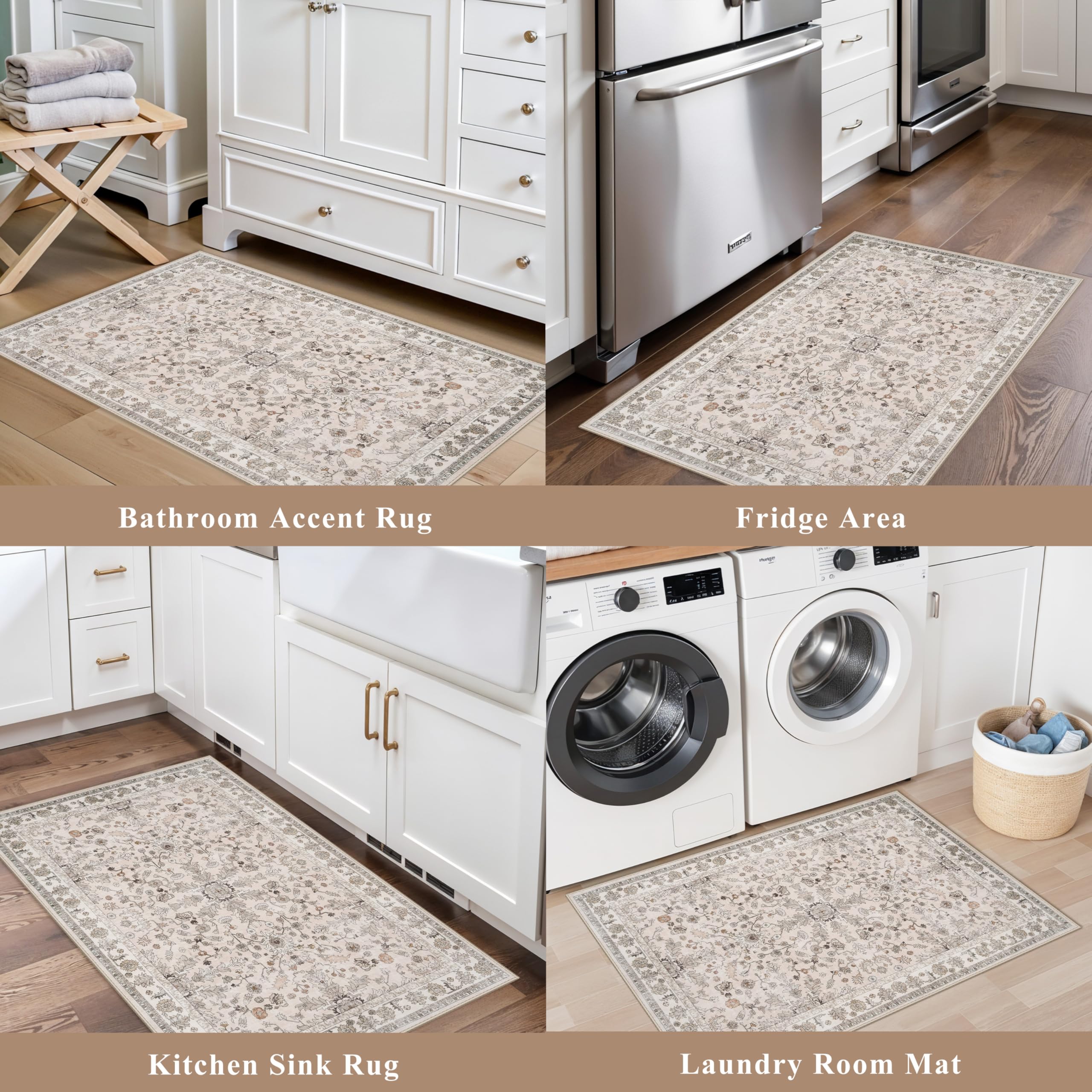 BYYVOO soft velvet kitchen rug offers warm comfort underfoot for long tasks.