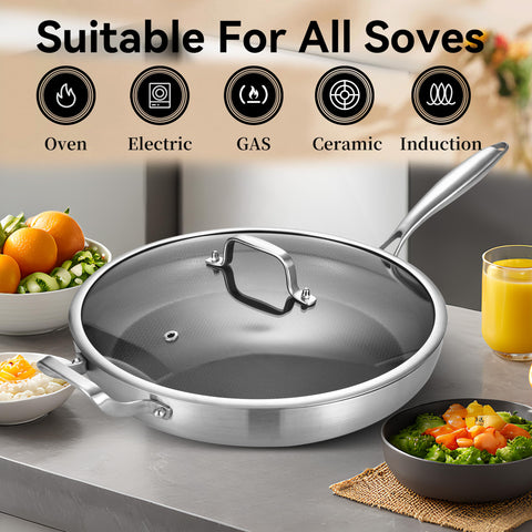 Bzayeat tempered glass lid lets you monitor progress and moisture.