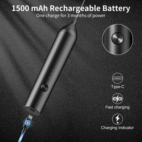 BZPP Type-C recharge provides cordless convenience for travel.