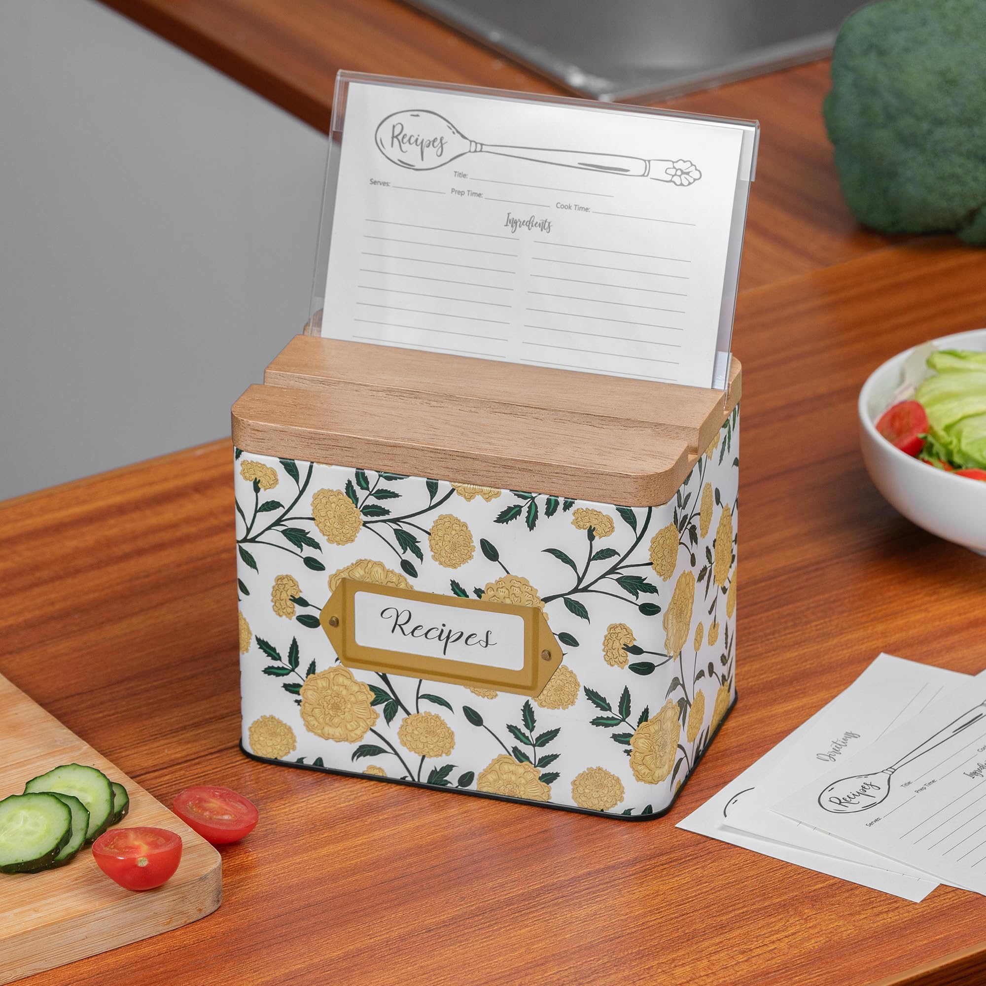 Cabbrix Marigold phone holder lets you view recipes hands-free.