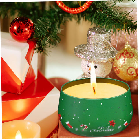 Cabilock Christmas patterned jars create a warm holiday ambiance.