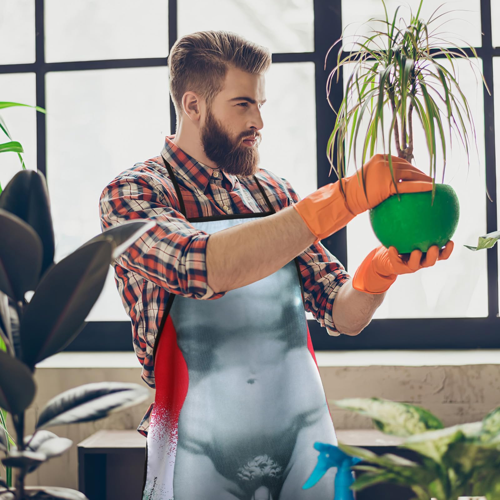 Cabilock durable polyester apron resists stains and wear for everyday use.