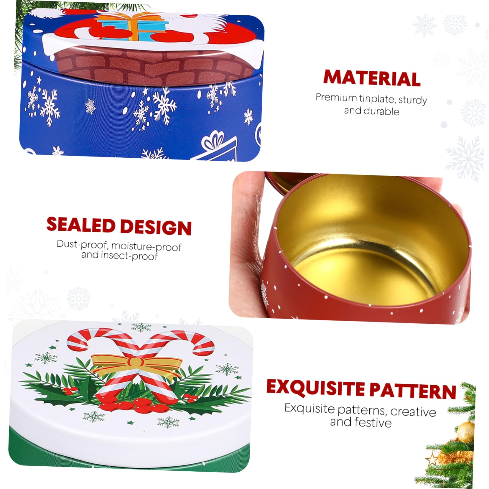 Cabilock tinplate jars offer sturdy, crush-resistant containers.