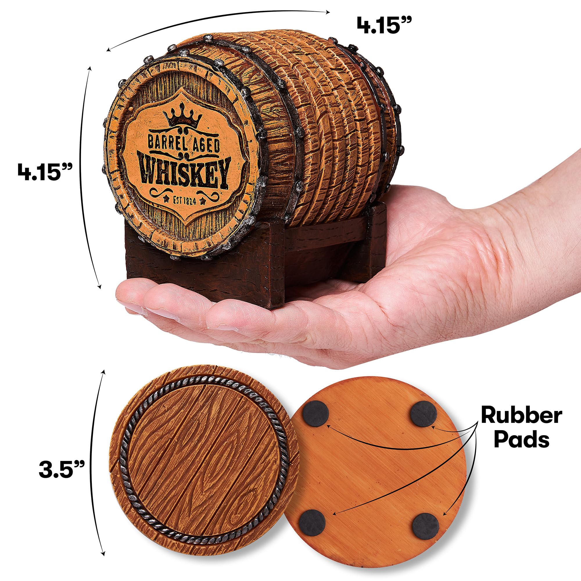Cabin Obsession detailed resin coasters showcase rustic charm and durability.