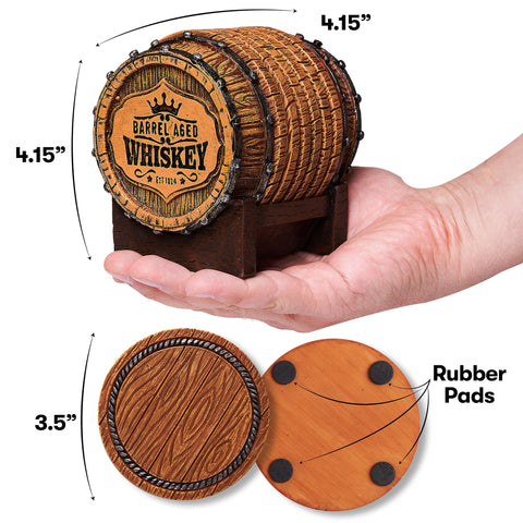 Cabin Obsession detailed resin coasters showcase rustic charm and durability.