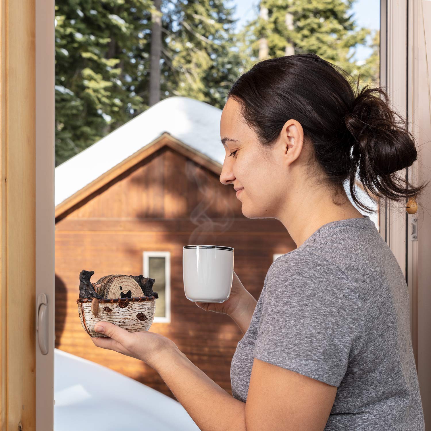 Cabin Obsession solid resin construction resists warping and cork issues.