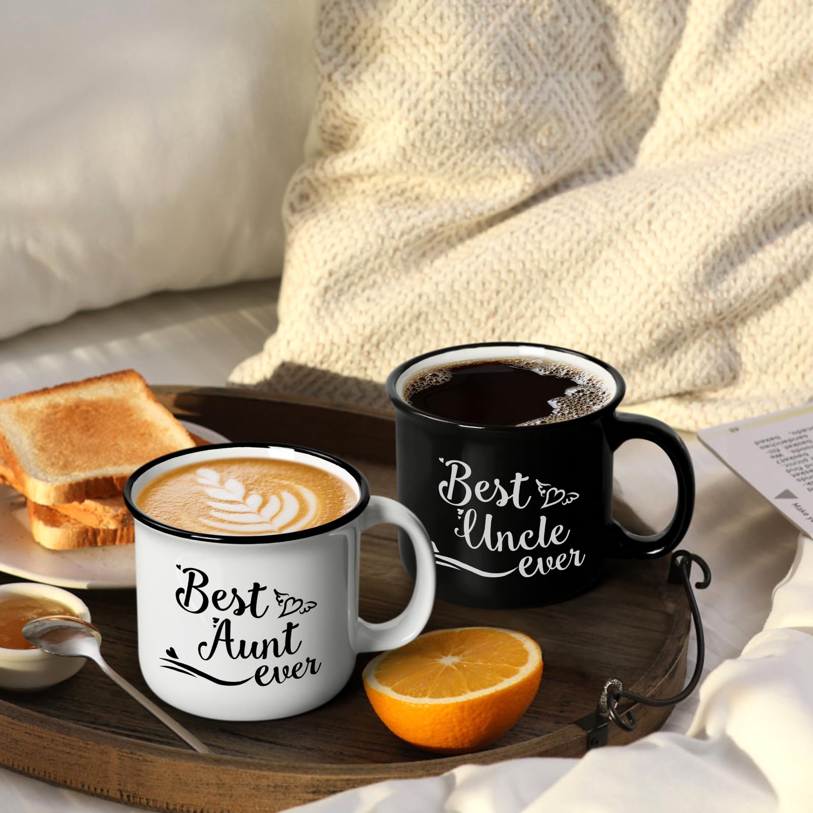 Cabtnca Birthday gift mug set for aunts and uncles who love coffee