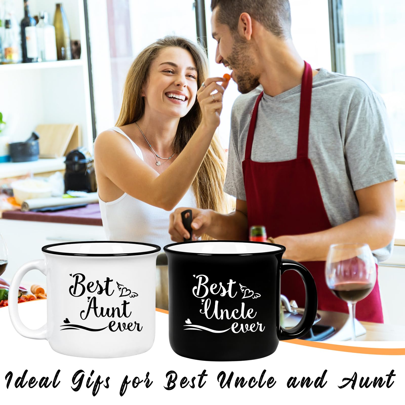 Cabtnca Durable ceramic mugs resist chips, great for everyday beverages