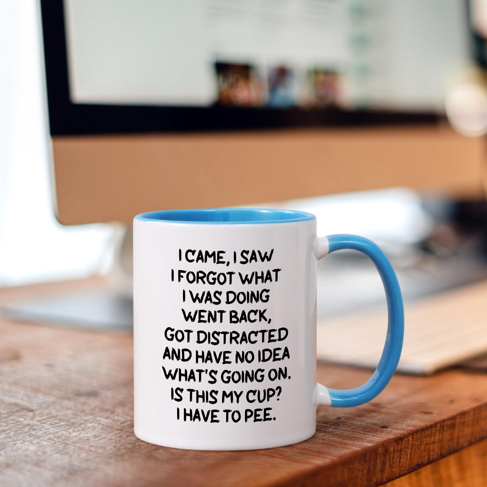 Cabtnca mug shows ergonomic handle for a comfortable grip.