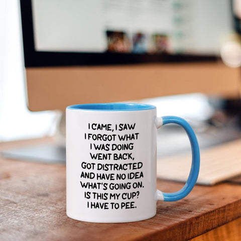 Cabtnca mug shows ergonomic handle for a comfortable grip.