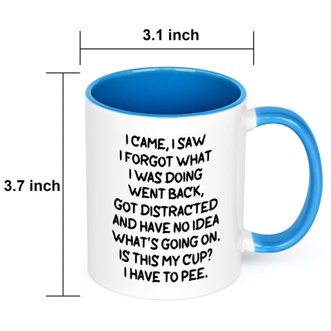 Cabtnca 11-ounce capacity fits coffee, tea, or beverages.