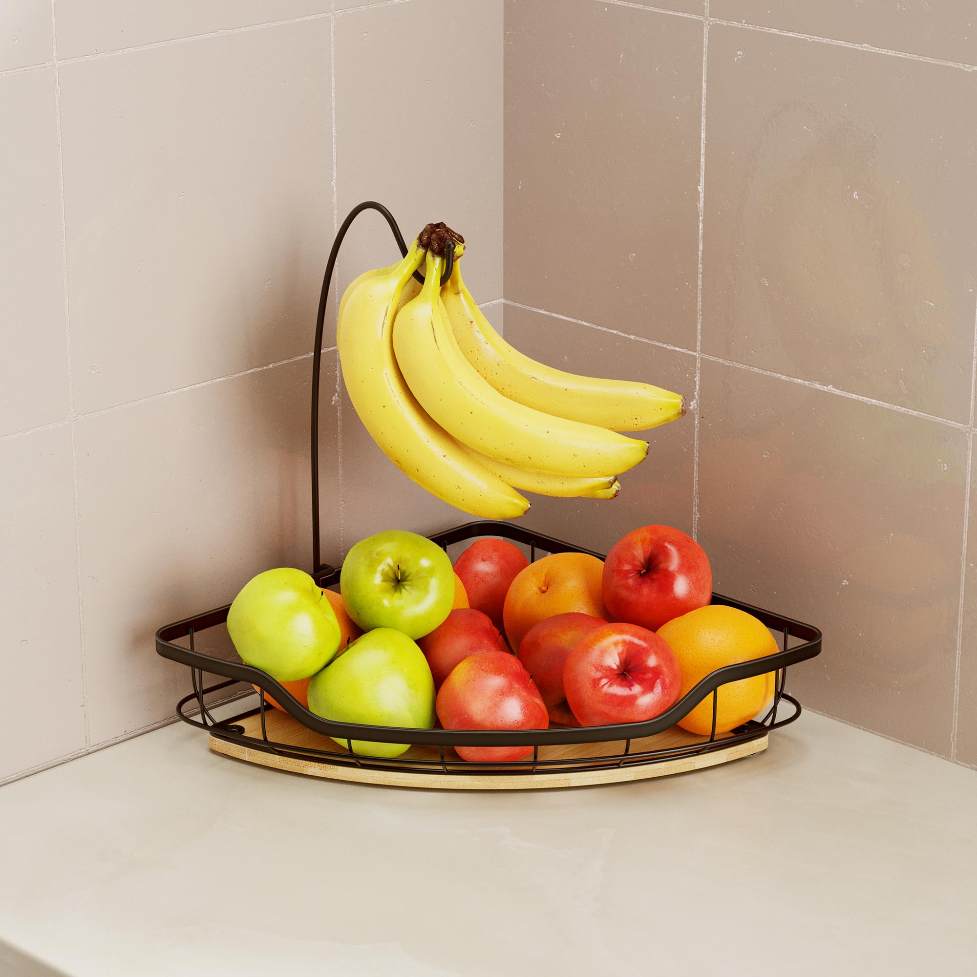 CACHOLIV banana hanger keeps bananas separated and organized on the counter