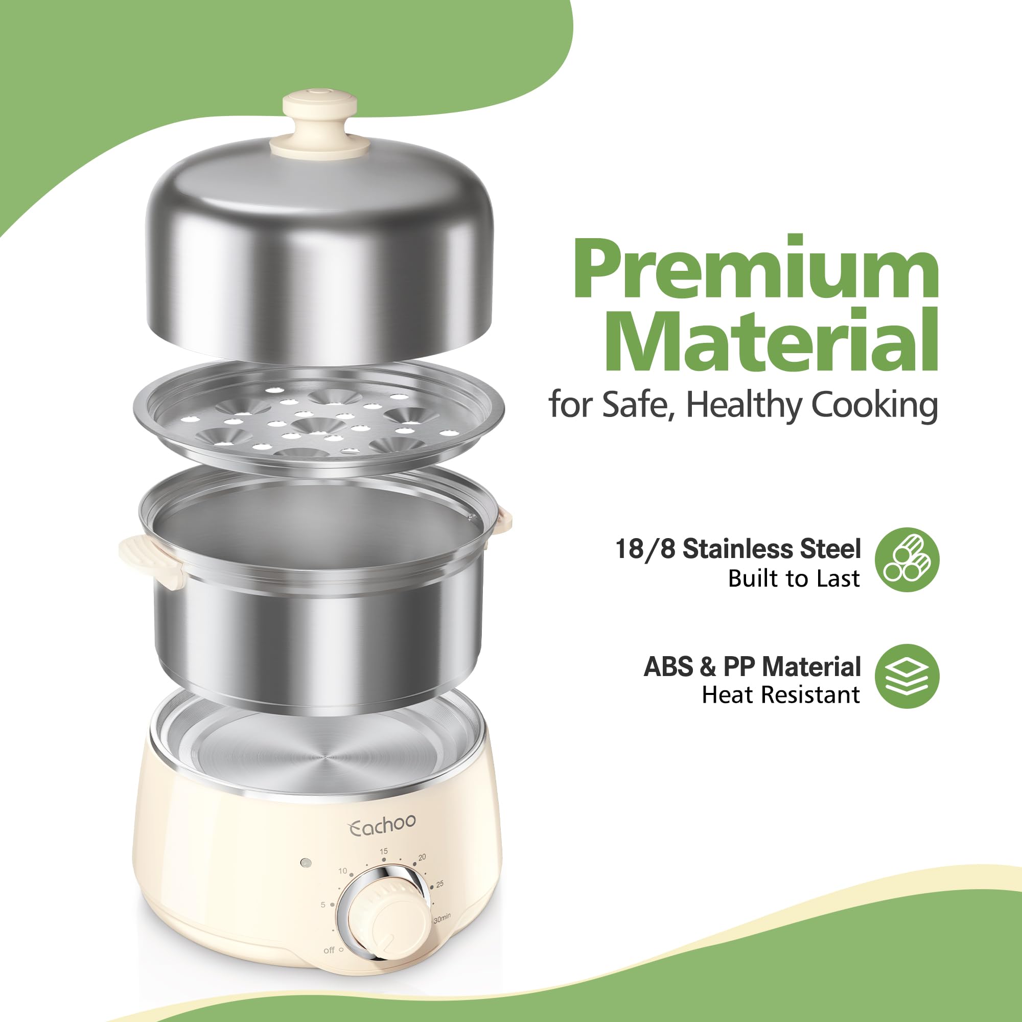 CACHOO beige kitchen steamer design fits modern counters