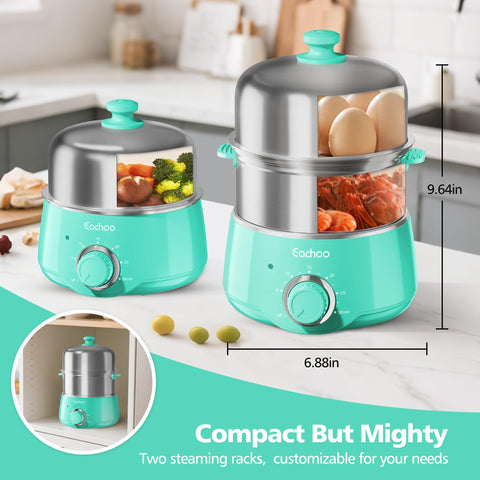 CACHOO stainless steel body highlights durable, easy-to-clean construction.