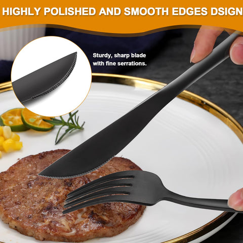 CACOLES dishwasher-safe silverware preserves shine with everyday use