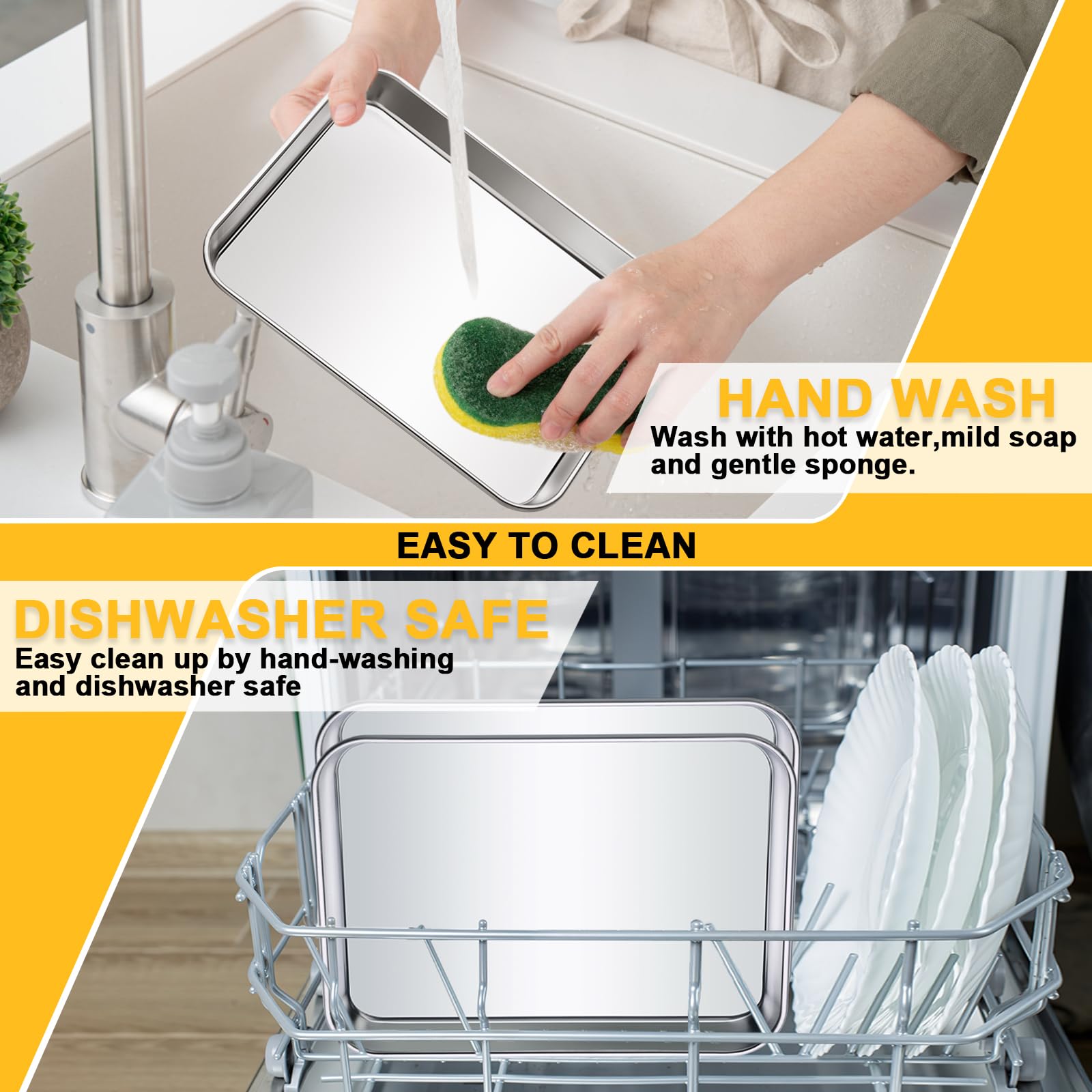 CACOLES non-coated surface easy to clean in minutes after use.