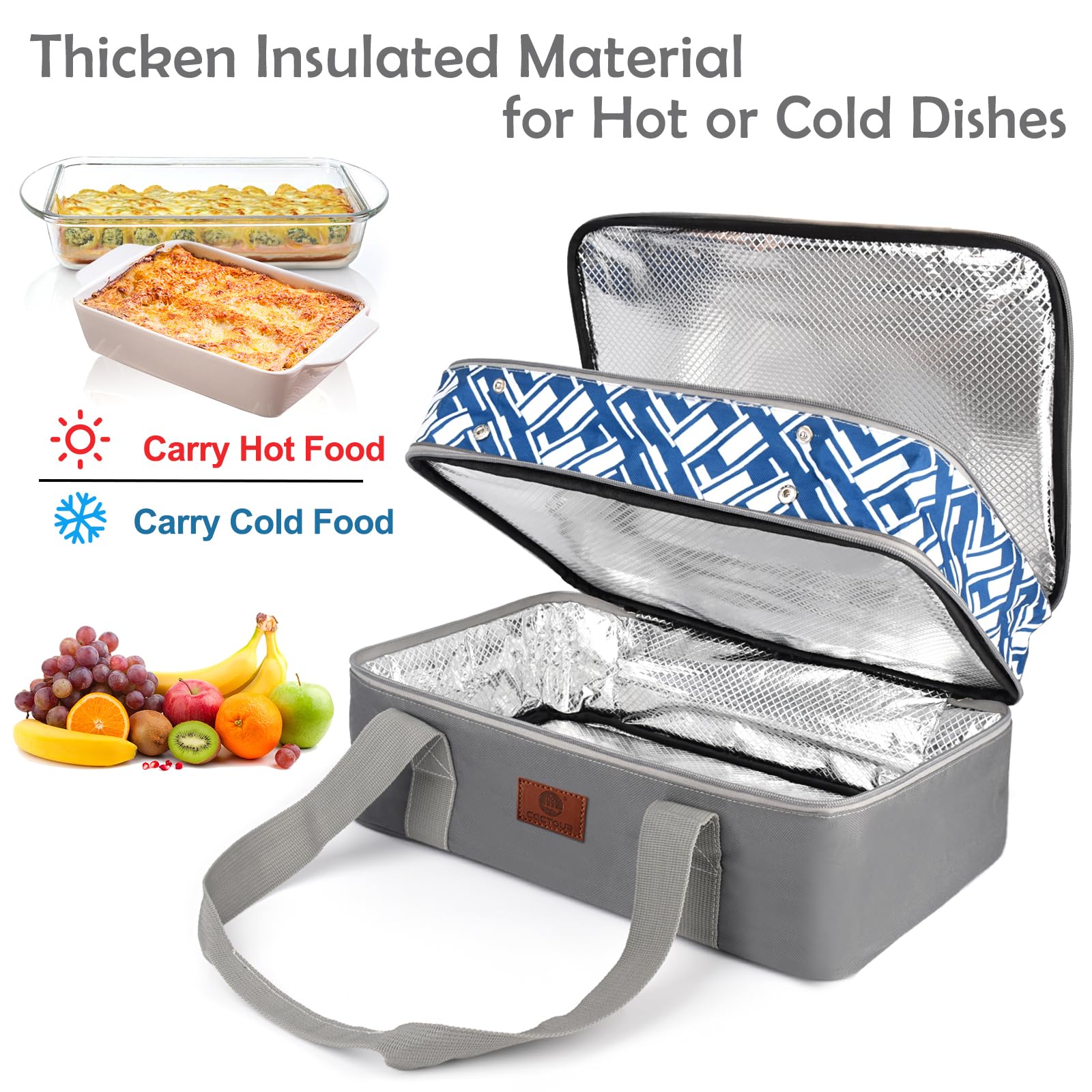 CaCTOUR exterior 900D leakproof fabric keeps spills contained
