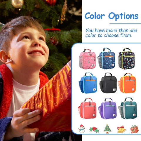 CaCTOUR Lunch Box Kids blue main compartment keeps meals organized.