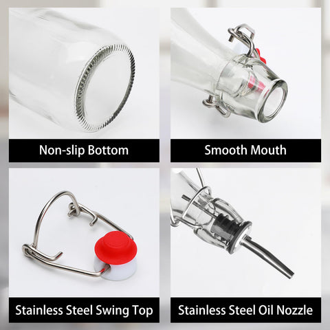 Cadamada bottle with airtight seal and stainless steel closure for secure storage.