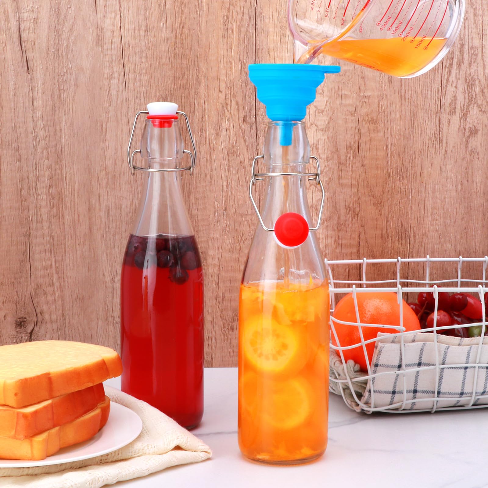 Cadamada reusable glass storage bottles reduce plastic waste at home.