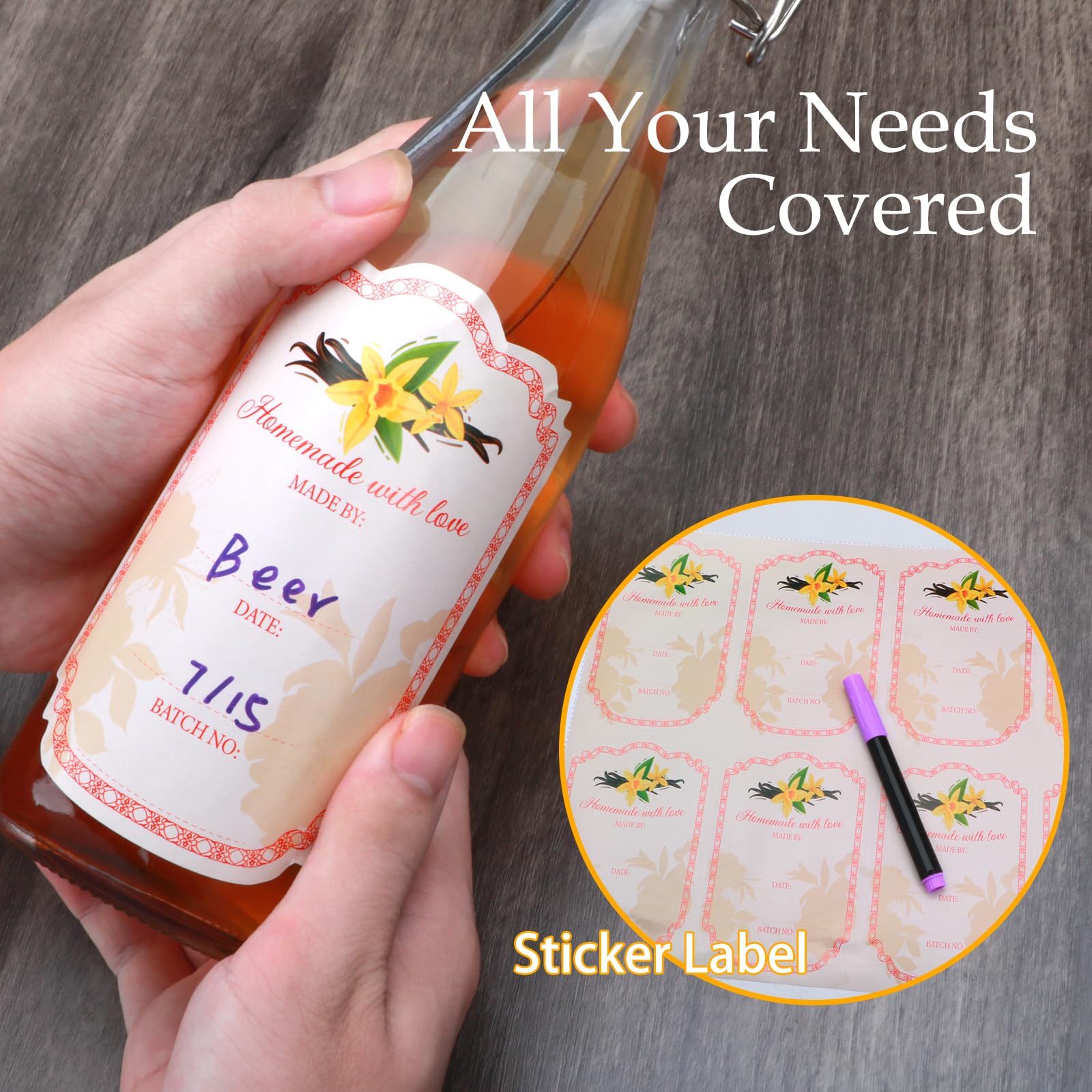 Cadamada bottle includes silicone seals and funnels for easy filling.