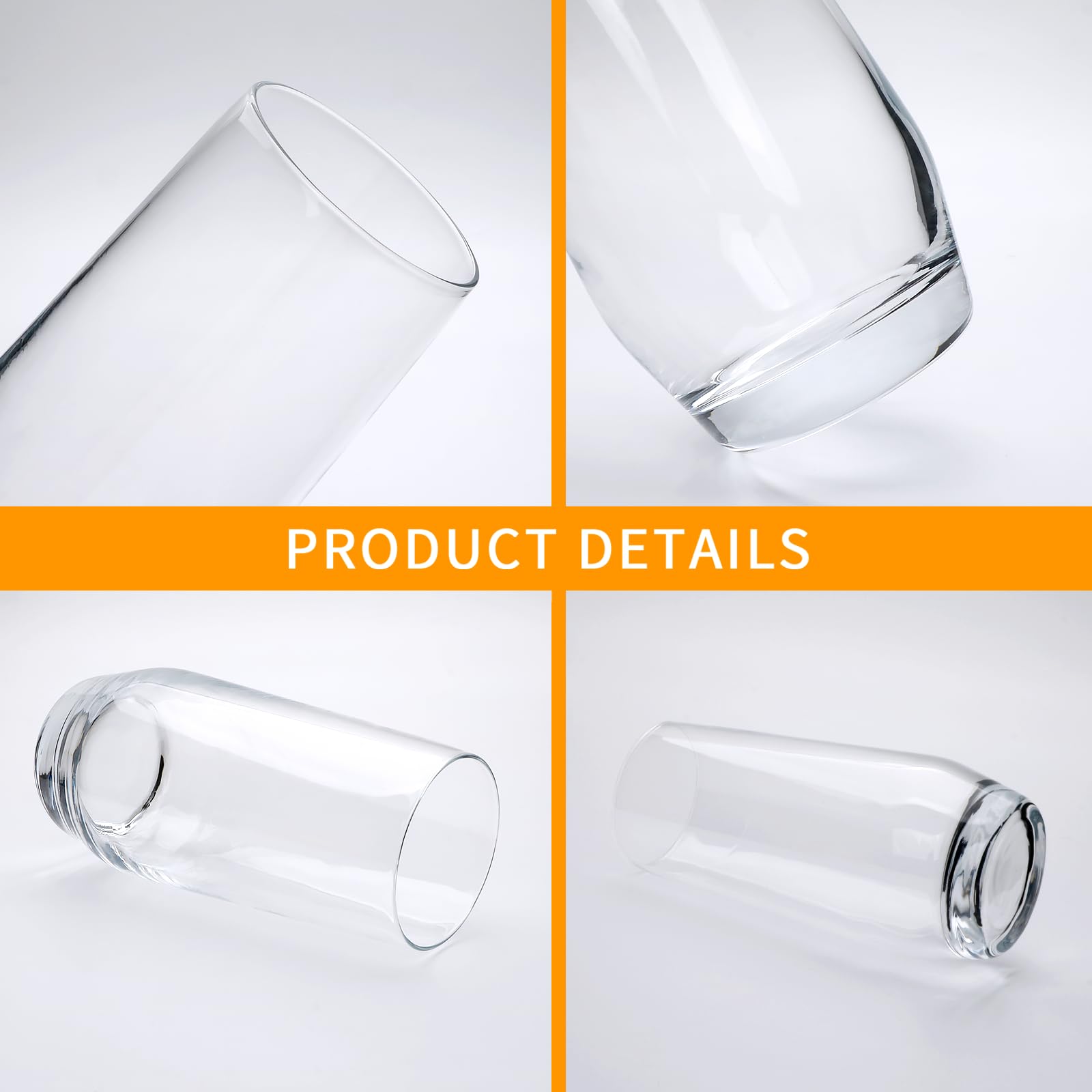 Cadamada glasses versatile for water, juice, and cocktails