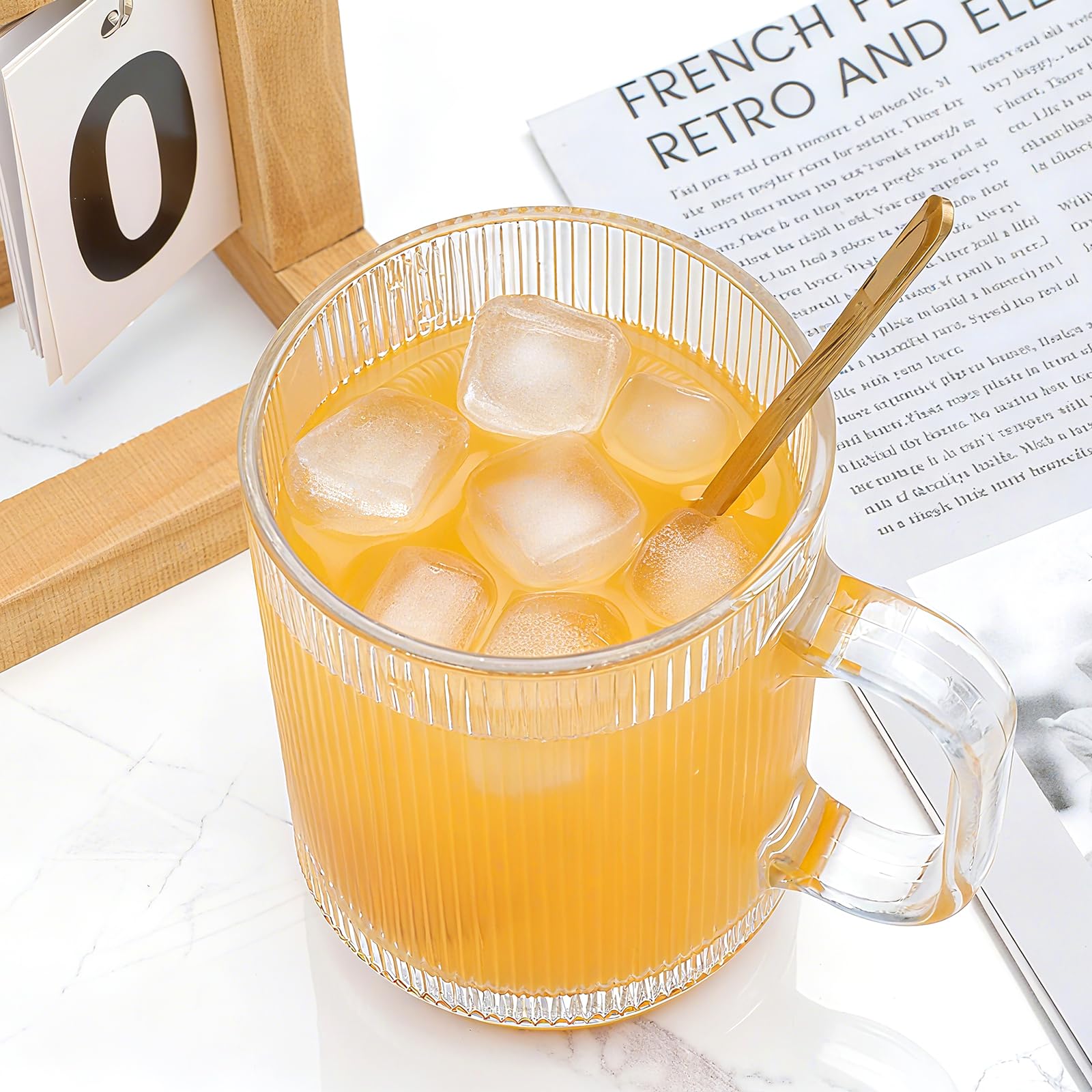 Cadamada lead-free glass mugs keep beverages hot with cool hands
