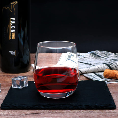 Cadamada gift-pack stemless wine glasses ideal for celebrations.