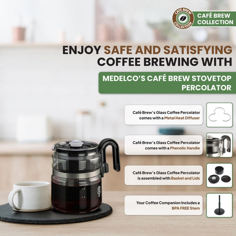 CAFÉ BREW Collection metal heat diffuser for even heating