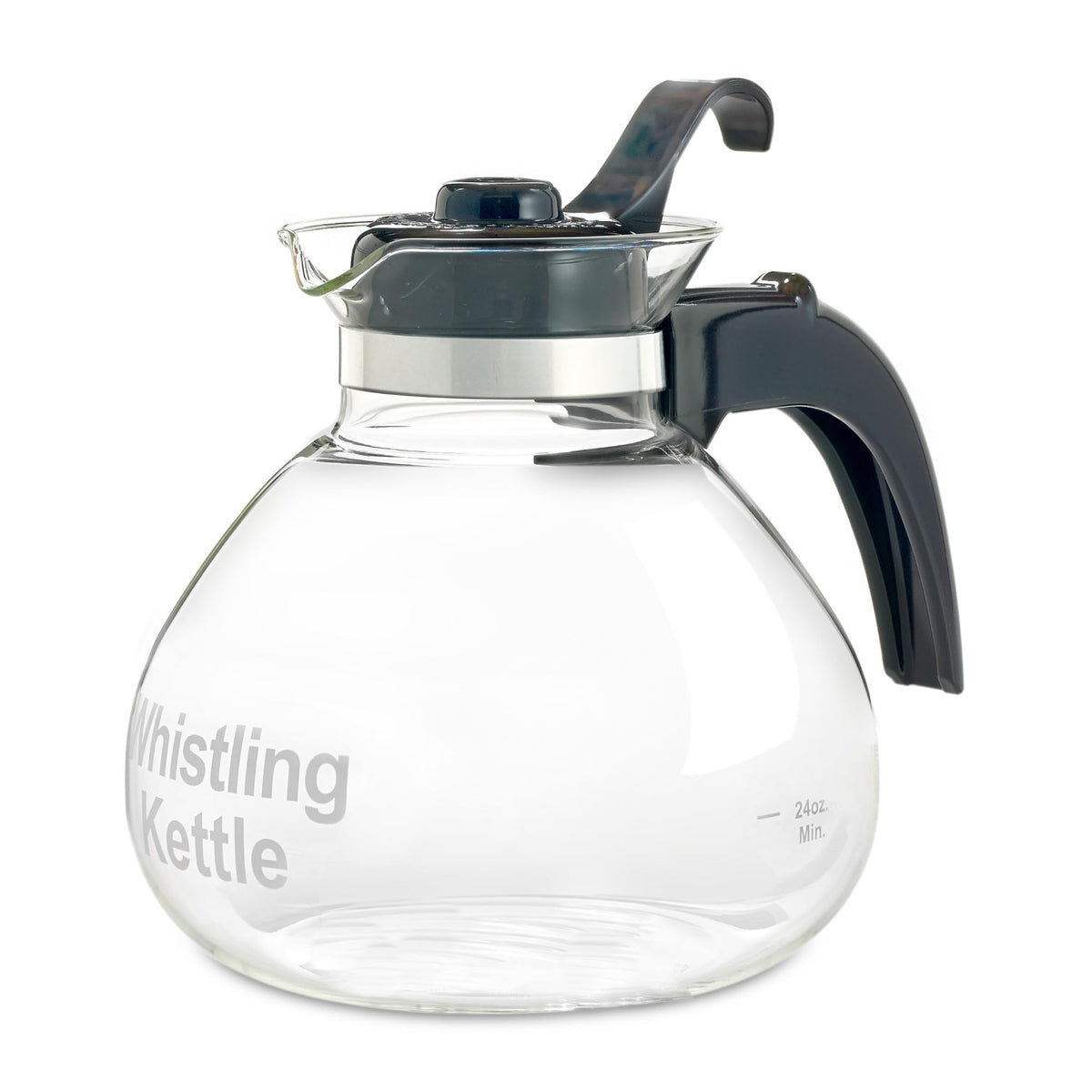 CAFÉ BREW COLLECTION stove kettle with glass body shows boiling water clearly for precise monitoring