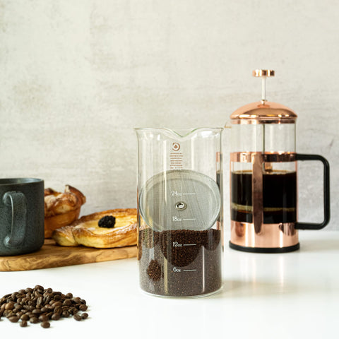 Cafe Crush Club fire-hardened borosilicate glass offers durable, long-lasting brewing.