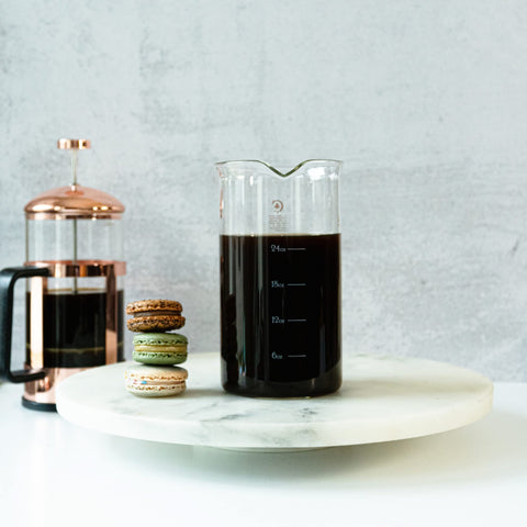 Cafe Crush Club stainless steel mesh filters included for easy filtration.