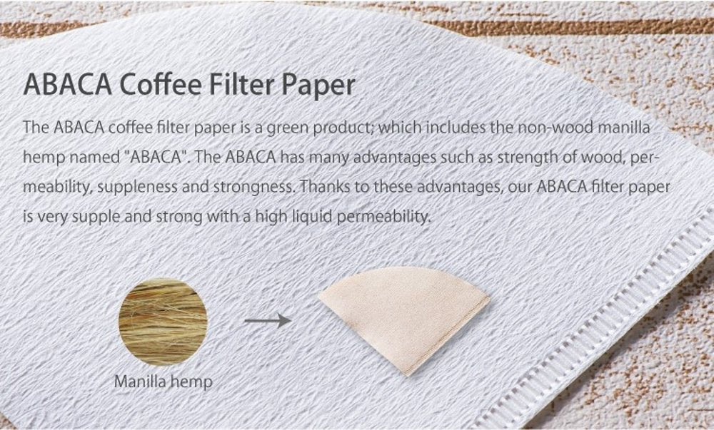 Compatible with V60 02 style equipment for 1–4 cup brews.