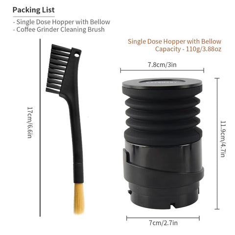 CAFEMASY aluminum lid visible for durable grinding accessory