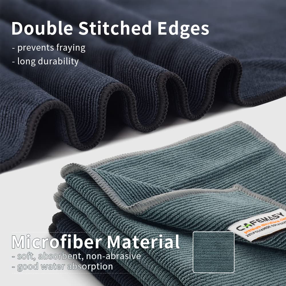 CAFEMASY barista towel 30x60 with hook for belt clip access